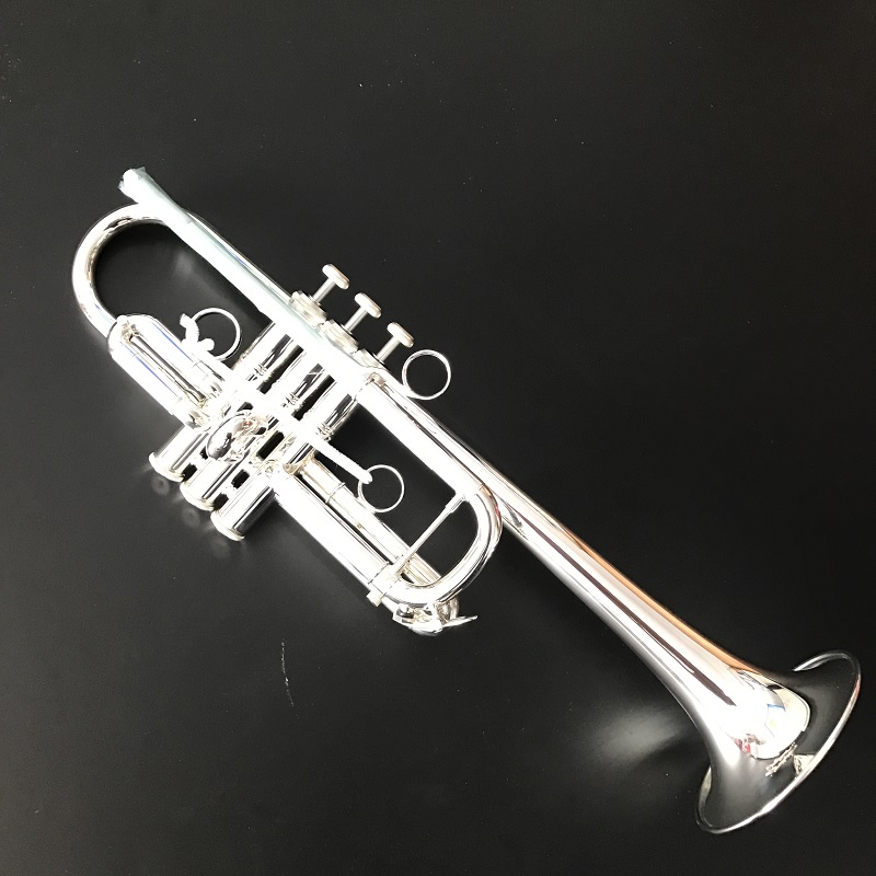 C key trumpet silver