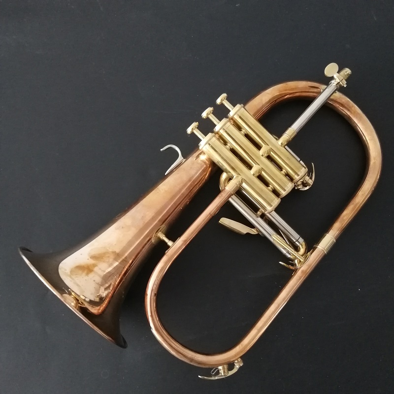 raw brass flugelhorn